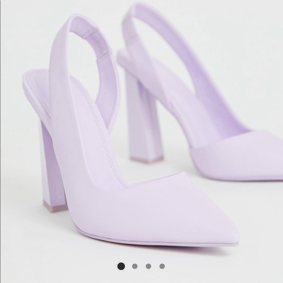ASOS Shoes - Worn Once!! Lilac slingback heels